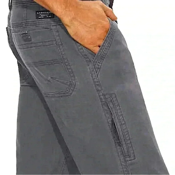 G.H. BASS & CO For Hard Service Stretch Canvas Terrain Gray Cargo Pants size 40 - Picture 3 of 11